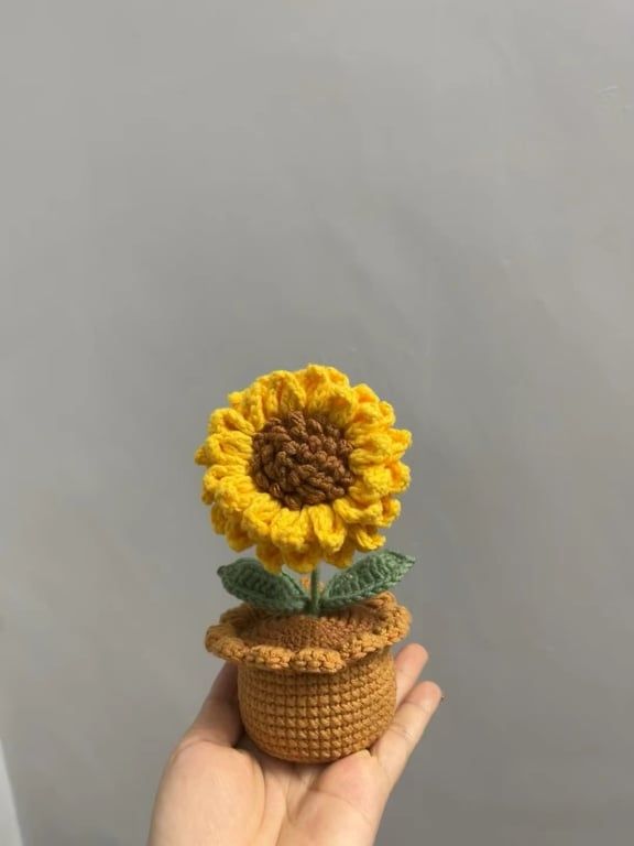 ๐ธ Crochet Decor Flower Vase โ Handmade & Aesthetic Home Accent