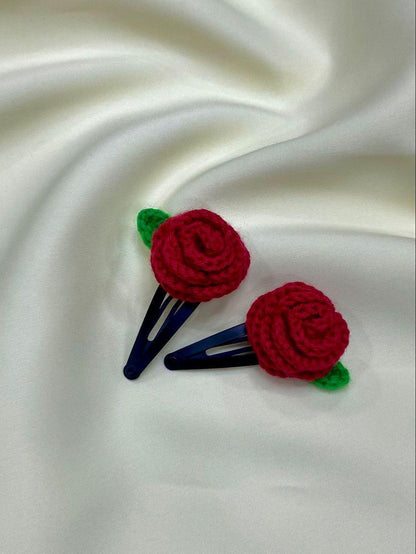 Handmade Crochet Hair Clips – Cute, Soft & Trendy Accessories - Eazzy Store