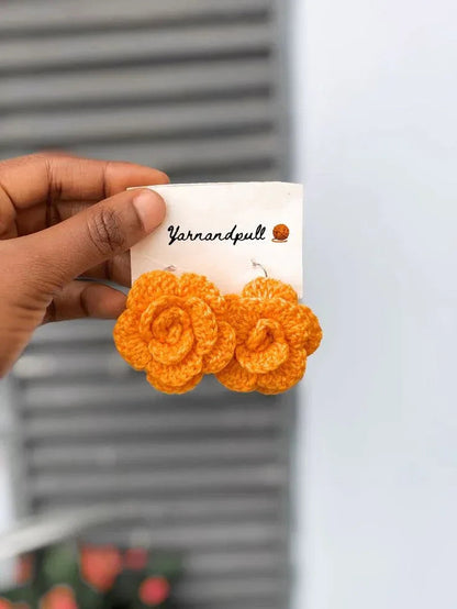 Handmade Crochet Earrings – Lightweight, Stylish & Trendy Jewelry - Eazzy Store