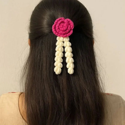 Handmade Crochet Flower Hair Clips – Soft, Cute & Stylish Accessories - Eazzy Store