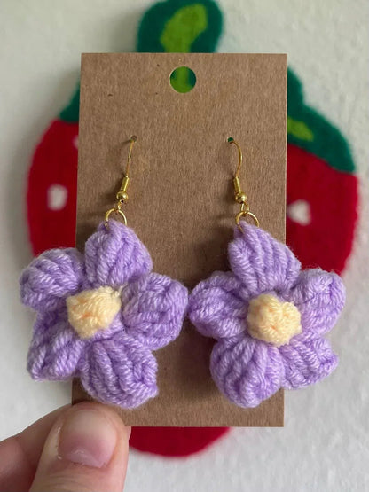 Handmade Crochet Earrings – Lightweight, Stylish & Trendy Jewelry - Eazzy Store