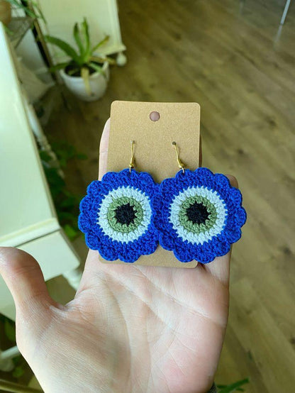 Handmade Crochet Earrings – Lightweight, Stylish & Trendy Jewelry - Eazzy Store