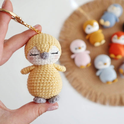 Crochet Mini Penguin Amigurumi Keychain - Eazzy Store