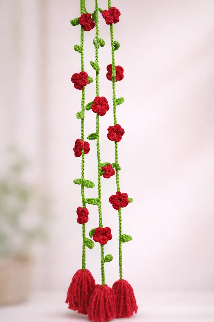 Crochet beautiful colourful flower paranda for girls