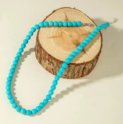 Acrylic Colorful Beaded Necklace Multifunctional Simple Durable Geometric Neutral Dark Accessories - Eazzy Store