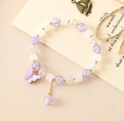 IG Style Sweet Butterfly Beaded Crystal Wholesale Bracelets - Eazzy Store