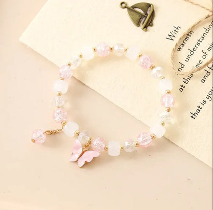 IG Style Sweet Butterfly Beaded Crystal Wholesale Bracelets - Eazzy Store
