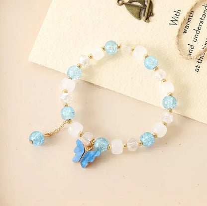IG Style Sweet Butterfly Beaded Crystal Wholesale Bracelets - Eazzy Store