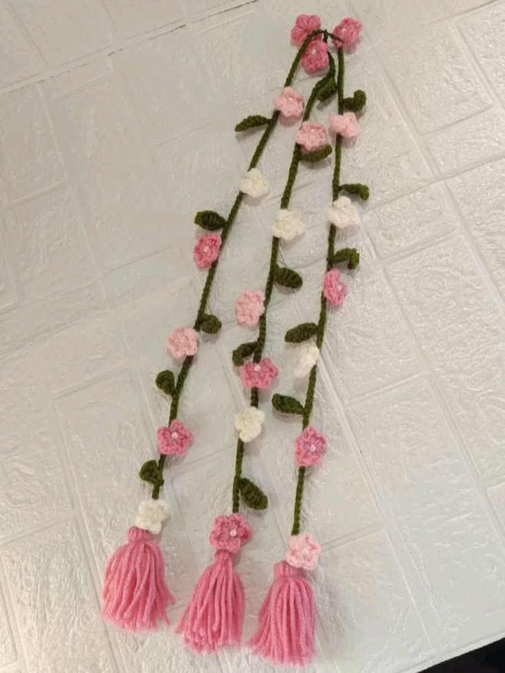 Crochet beautiful colourful flower paranda for girls