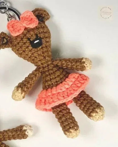 Mr Bean`s Teddy Crochet Keychain - Eazzy Store