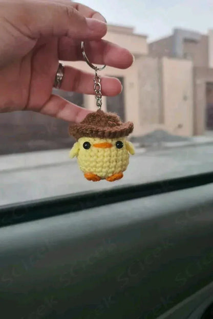 Handmade Crochet Chick Keychain – Cute & Colorful Key Holder and Bag Charm - Eazzy Store