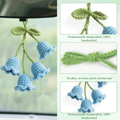Crochet Lily of The Valley Car Hanging Decor - Eazzy Store