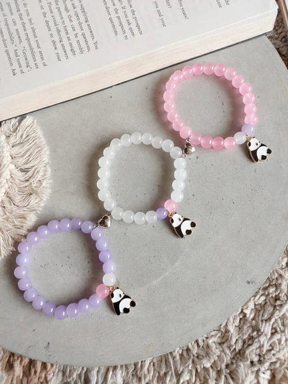Pack of 3 - Trio Beads Bracelet with Panda Charm - Eazzy Store