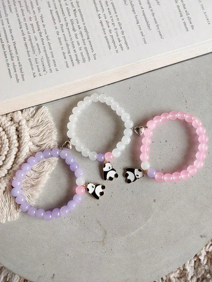 Pack of 3 - Trio Beads Bracelet with Panda Charm - Eazzy Store