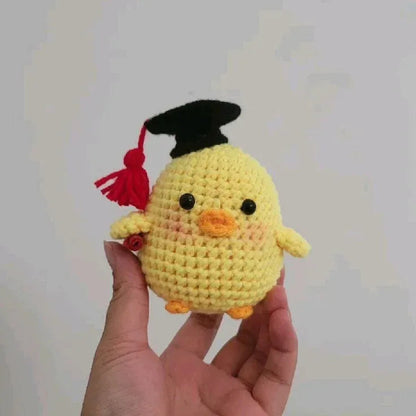 Handmade Crochet Chick Keychain – Cute & Colorful Key Holder and Bag Charm - Eazzy Store