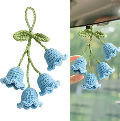 Crochet Lily of The Valley Car Hanging Decor - Eazzy Store