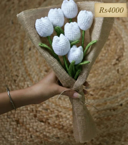 Handcrafted Crochet Tulip Bouquet - Eazzy Store