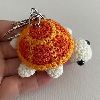 Mini Handmade Crochet Turtle Keychain Crochet Animal Turtles for Keyring Charm Handbag Bag Purse Pendant - Eazzy Store
