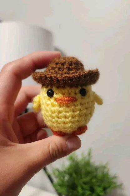 Handmade Crochet Chick Keychain – Cute & Colorful Key Holder and Bag Charm - Eazzy Store