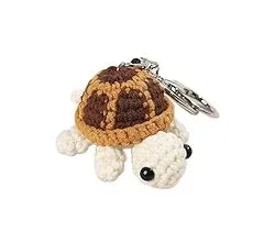 Mini Handmade Crochet Turtle Keychain Crochet Animal Turtles for Keyring Charm Handbag Bag Purse Pendant - Eazzy Store