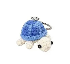 Mini Handmade Crochet Turtle Keychain Crochet Animal Turtles for Keyring Charm Handbag Bag Purse Pendant - Eazzy Store