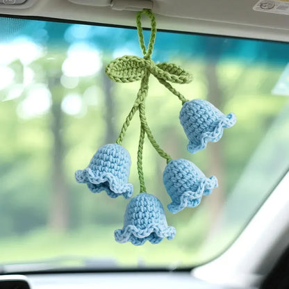 Crochet Lily of The Valley Car Hanging Decor - Eazzy Store